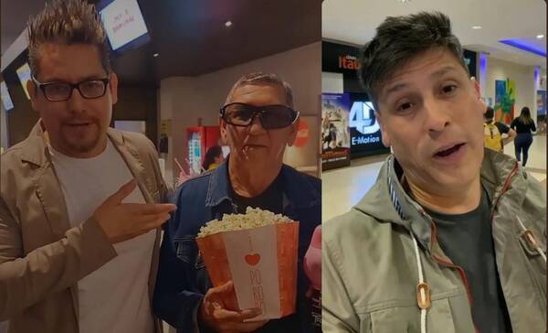 Crónica / El papá de Pavón se fue a ver su película y no paró de reírse