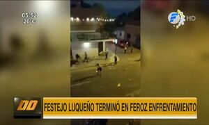 Festejo luqueño terminó en feroz enfrentamiento | Telefuturo