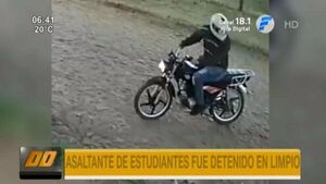 Atrapan a motochorro que se dedicaba a asaltar a estudiantes