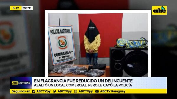 En flagrancia fue reducido un delincuente - ABC Noticias - ABC Color