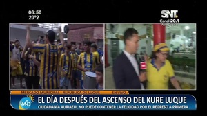Luque: Caravana auriazul, el día después del ascenso - SNT