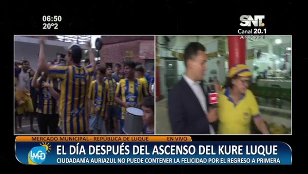 Luque: Caravana auriazul, el día después del ascenso - SNT