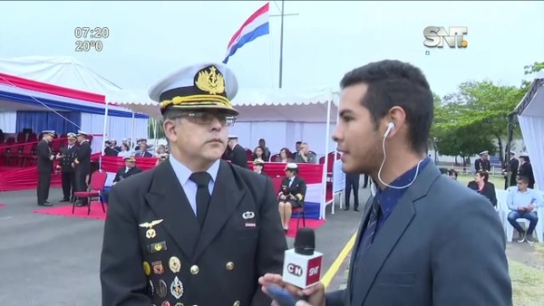 Ceremonia en conmemoración del día de la Armada Paraguaya - SNT