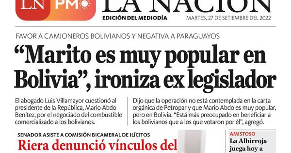 La Nación / LN PM: edición mediodía del 27 de setiembre