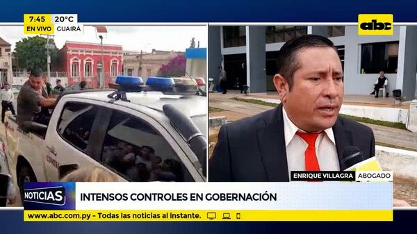 Intensos controles en Gobernación - ABC Noticias - ABC Color