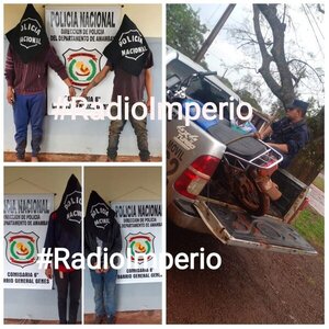 Cuatro detenidos en rastrillaje de la Policía Nacional y recuperación de motocicleta robada - Radio Imperio