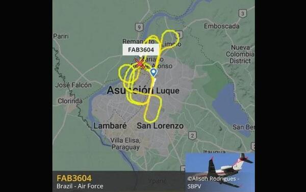 Llamativo sobrevuelo de avión brasileño en Paraguay – Prensa 5