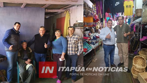 JUAN CARLOS VILLALBA Y NILO RODAS RECORREN EL DEPARTAMENTO LLEVANDO SUS PROPUESTAS.
