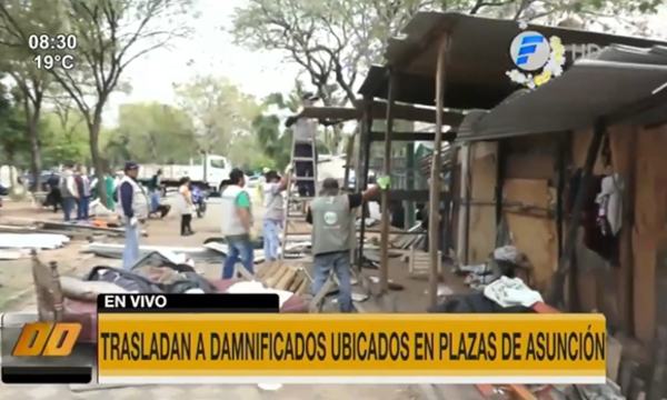 Damnificados son desocupados de las plazas de Asunción - Paraguaype.com