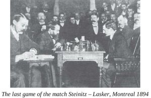 Ajedrez por Zenón Franco: Partidas Memorables (196),Emanuel Lasker vs. William Steinitz, Montreal 1894 - Polideportivo - ABC Color