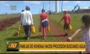 Familias de Hohenau hacen procesión buscando agua | Telefuturo