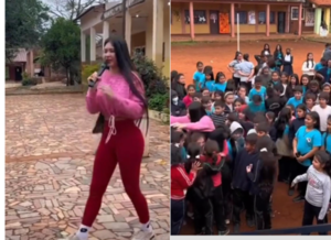 (VIDEO)¡Escándalo total!: Laurys Diva dio charla en una escuela y piden raje de directora