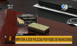 Imputan a dos policías por robo de municiones | Telefuturo