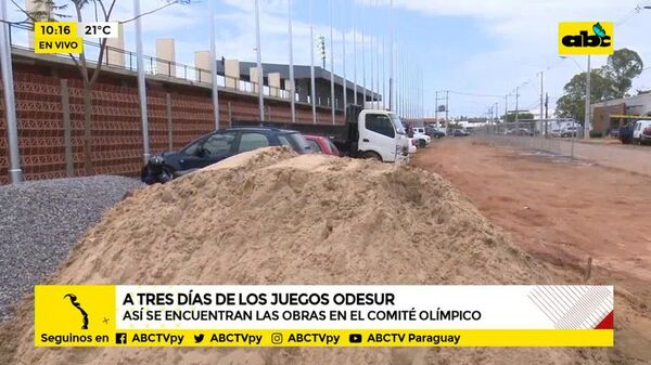 A tres días de Odesur las obras siguen inconclusas - ABC Noticias - ABC Color