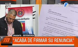 Miguel Godoy renuncia a la Defensoría del Pueblo | Telefuturo