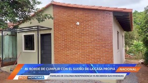 Familias de Colonia Independencia están cerca de cumplir el sueño de la vivienda digna.