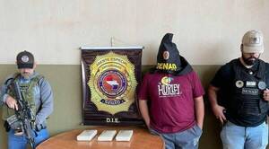 Crónica / Rapai con tres kilos de cocaína fue detenido por la Senad