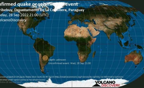 Registran sismo de magnitud 4.3 en Paraguarí y Cordillera