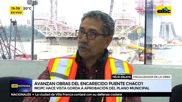 Avanzan obras del encarecido puente Chaco`i - ABC Noticias - ABC Color