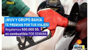 MUV regalará G. 500.000 en combustible a sus conductores cada semana hasta finales del 2022