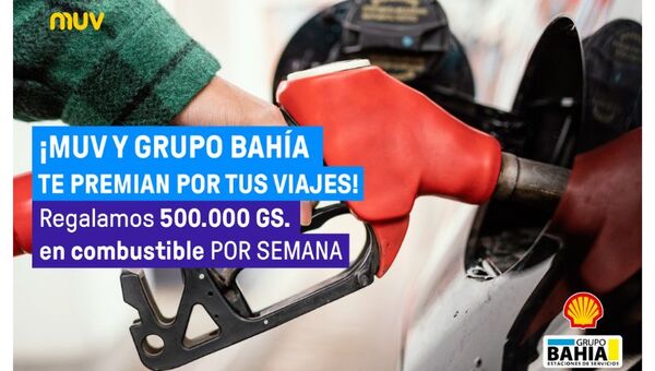 MUV regalará G. 500.000 en combustible a sus conductores cada semana hasta finales del 2022