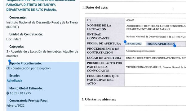 Negociado de megaevasores con el INDERT fue planificado en febrero del 2022, según documentos – Diario TNPRESS