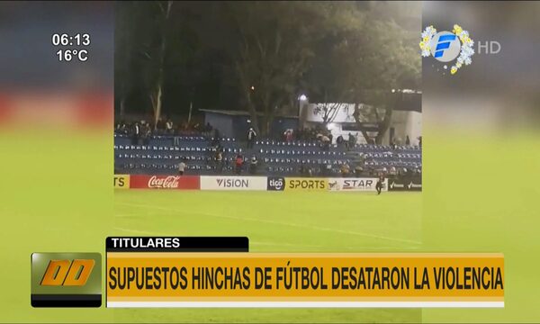 Supuestos hinchas de Guaraní desataron la violencia en Villa Elisa | Telefuturo