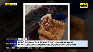 Robó en una casa, pero vecinos lo redujeron - ABC Noticias - ABC Color