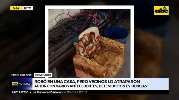 Robó en una casa, pero vecinos lo redujeron - ABC Noticias - ABC Color