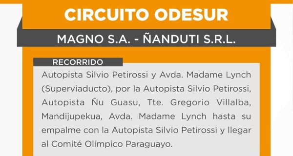 Dos empresas de transporte cubrirán el “Circuito Odesur”