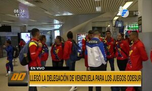Llegó la delegación de Venezuela para los Juegos Odesur | Telefuturo