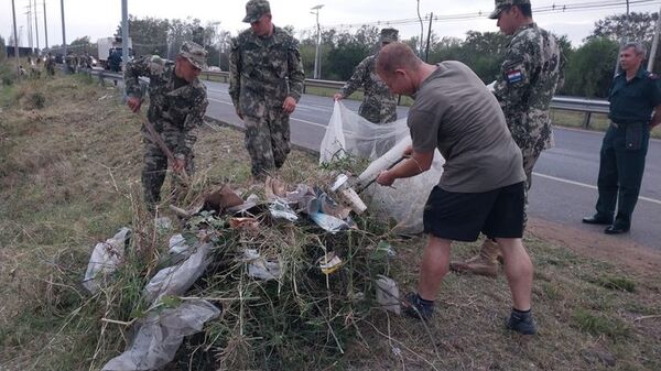 Odesur: militares se suman a intensos trabajos de limpieza y logística - Nacionales - ABC Color