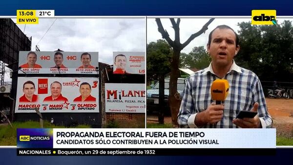 Propaganda electoral fuera de tiempo - ABC Noticias - ABC Color