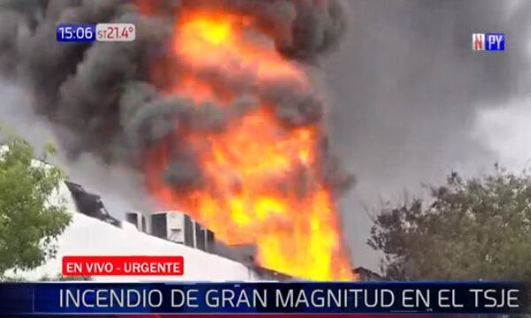 Incendio de gran magnitud en el TSJE | Telefuturo