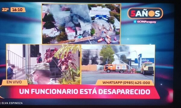 Un funcionario desaparecido tras incendio del TSJE