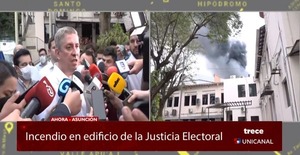 Bestard asegura que proceso electoral no corre peligro tras incendio - trece