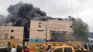 Incendio en el TSJE: Aclaran que el grueso de las máquinas de votación se guarda en otro depósito - ADN Digital
