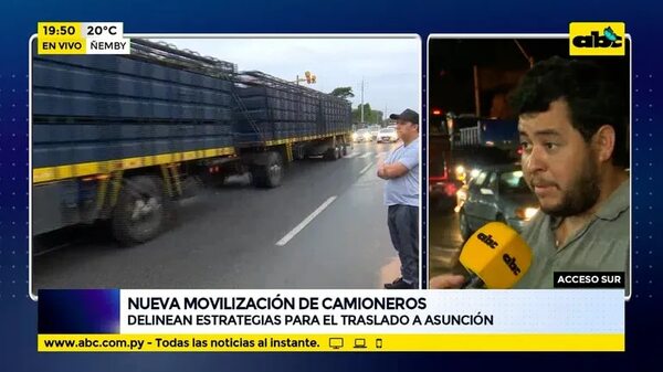 Nueva movilización de camioneros - ABC Noticias - ABC Color
