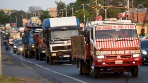 Camioneros ya se ubican en Asunción sigilosamente