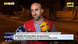 Incendio en TSJE: todo el Sector G quedó totalmente consumido   - ABC Noticias - ABC Color