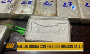 Hallaron droga con sello de Dragón Ball Z en Concepción | Telefuturo