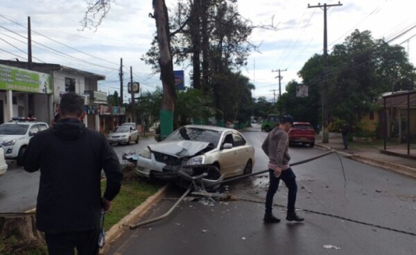 Giro en U habría causado accidente, en Pdte Franco