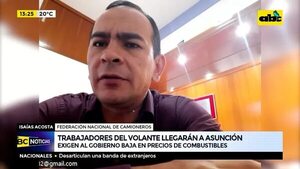 Trabajadores del volante llegarán a Asunción  - ABC Noticias - ABC Color