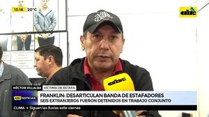 Franklin: desarticulan banda de estafadores - ABC Noticias - ABC Color