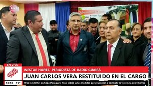 Gobernador de Guairá ya fue restituido en su cargo - Megacadena — Últimas Noticias de Paraguay