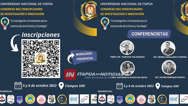 INVITAN A CONGRESO DE INVESTIGACIÓN E INNOVACIÓN