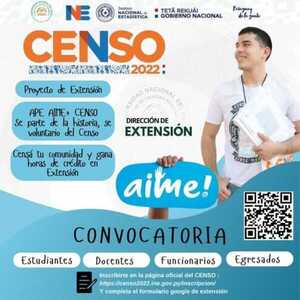 FCE-UNE invita a estudiantes para ser voluntarios del Censo 2022