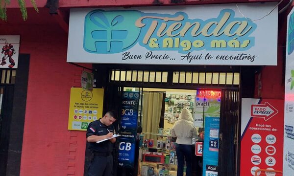 Motochorros asaltan tienda y llevan dinero