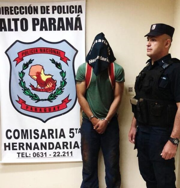 Cae en Hernandarias un sujeto buscado por hurto, y tiene varios antecedentes – Diario TNPRESS
