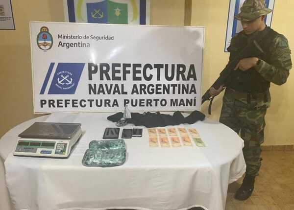 PARAGUAYA DETENIDA EN ARGENTINA CON 2 KILOS DE COCAÍNA